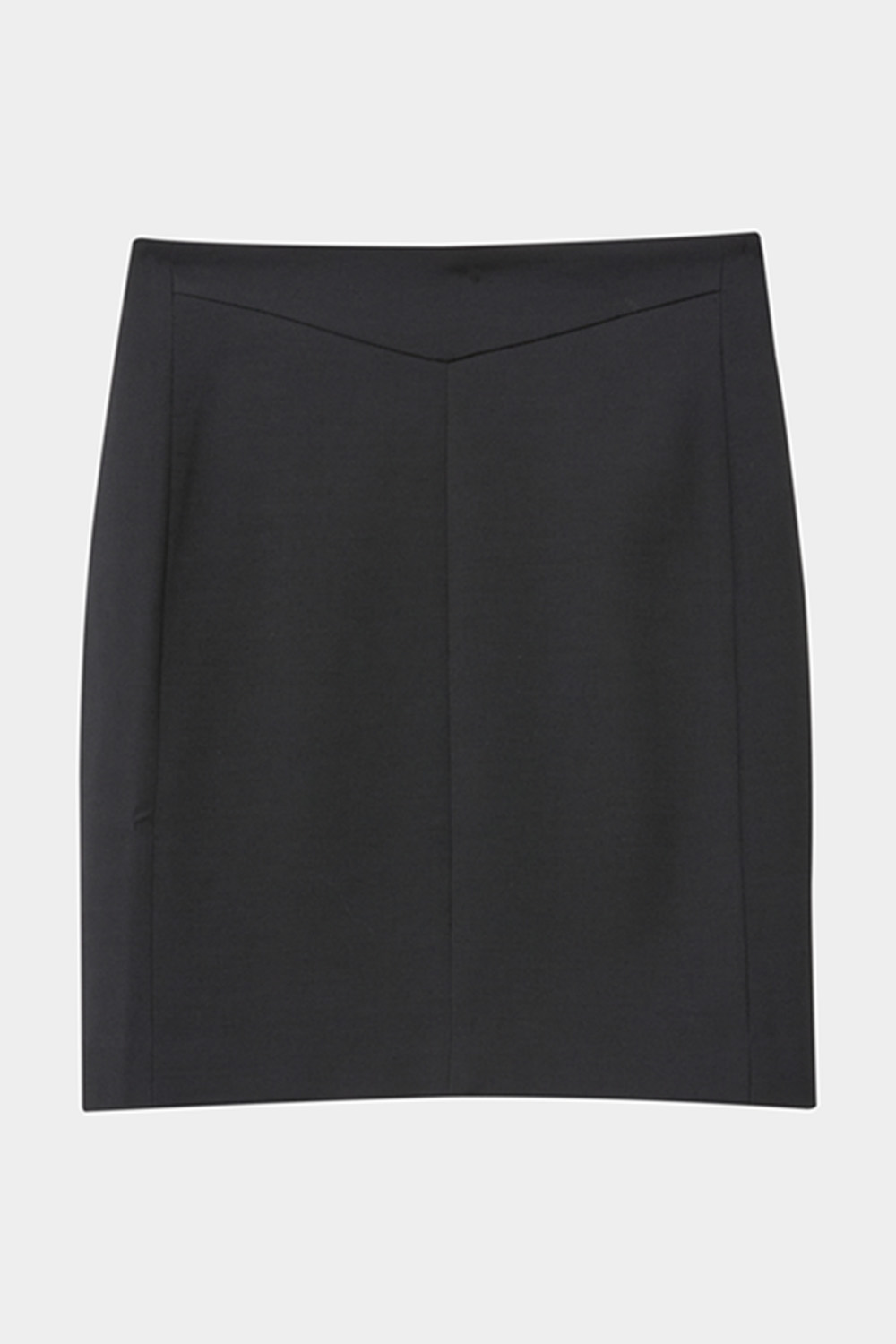 SST&C Black Grain Texture Design Tailoring Skirt | 01042409005_5