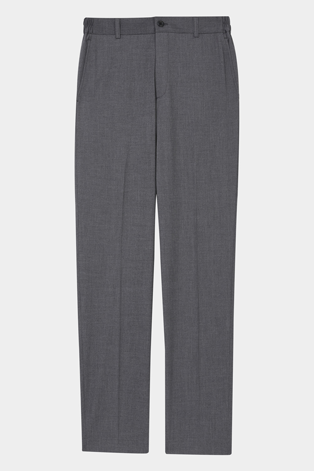 SST&C Gray Suit Trousers With Elastic Waistband | 01022409006_5