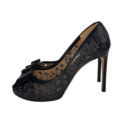 【宜蘭家樂福店】Salvatore Ferragamo/淺口皮鞋/UK6/574360