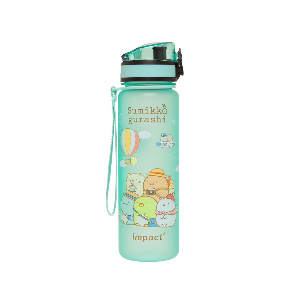 【角落小夥伴】Tritan優質彈蓋提帶水壺500ml-綠色 IMSGB02GR