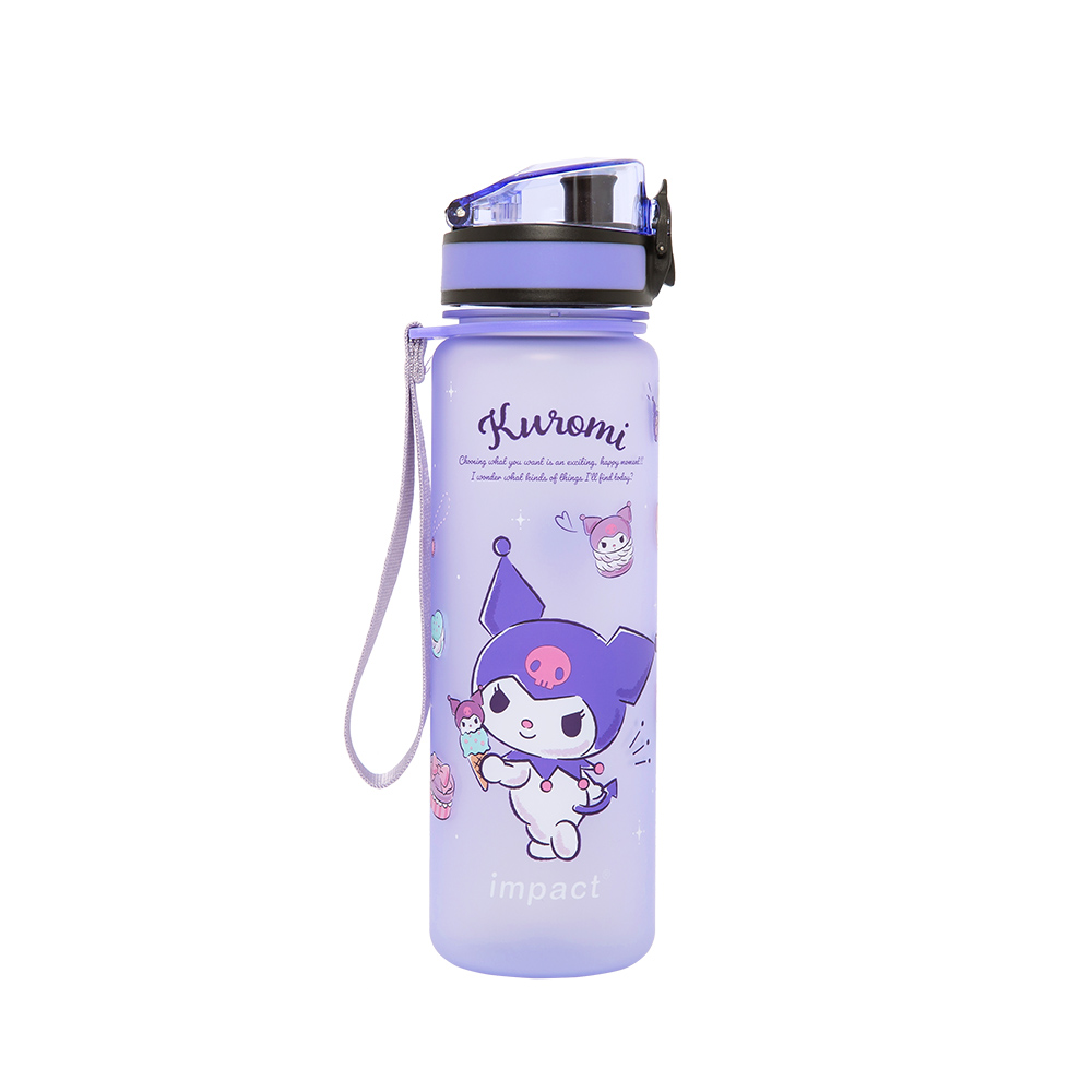 【酷洛米】Tritan優質彈蓋提帶水壺500ml-粉紫 IMKUB01PL