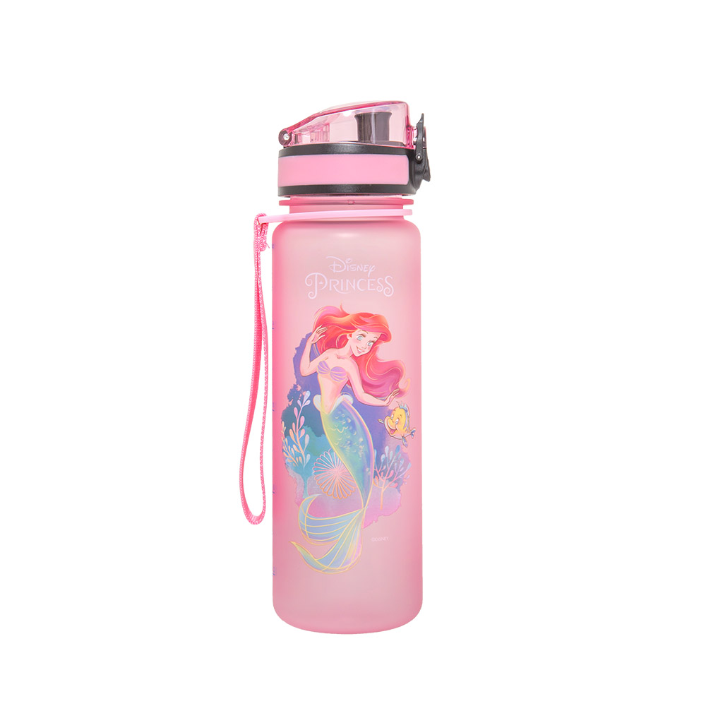 【DISNEY】小美人魚Tritan優質彈蓋提帶水壺500ml-粉色 IMDSB05PK_0