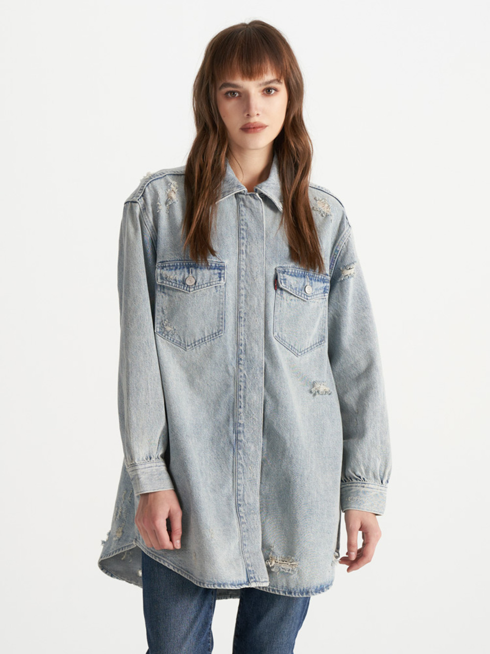 Levi’s® 女款 襯衫 牛仔襯衫 天絲棉襯杉 長袖襯衫 熱賣單品