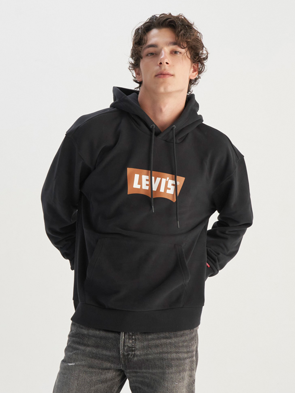 男款 寬鬆版帽T 經典LOGO TEE 男生帽袖 T 熱賣單品