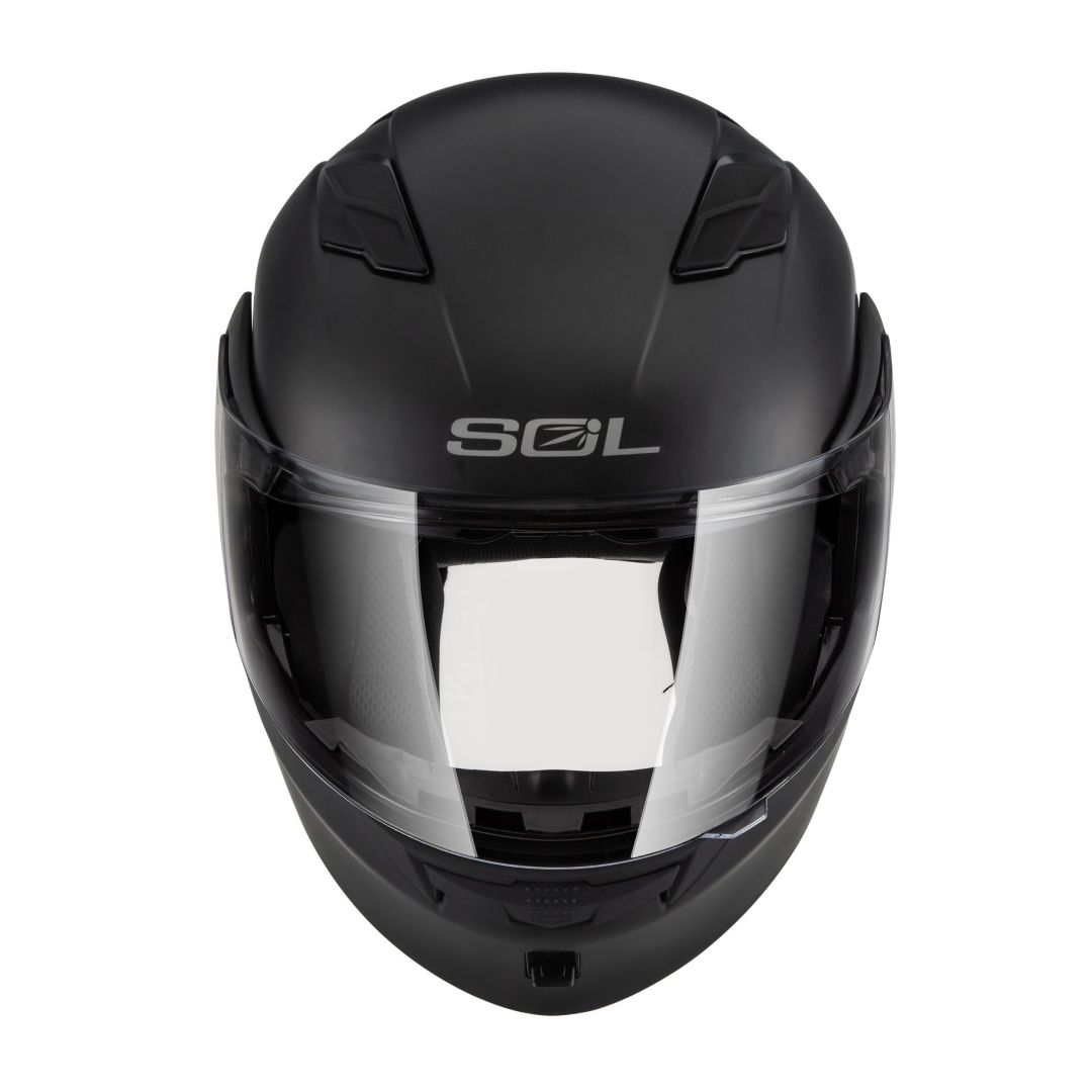 【可樂帽首選】SOL SM5 素色 消光黑  可樂帽 可掀式安全帽_2