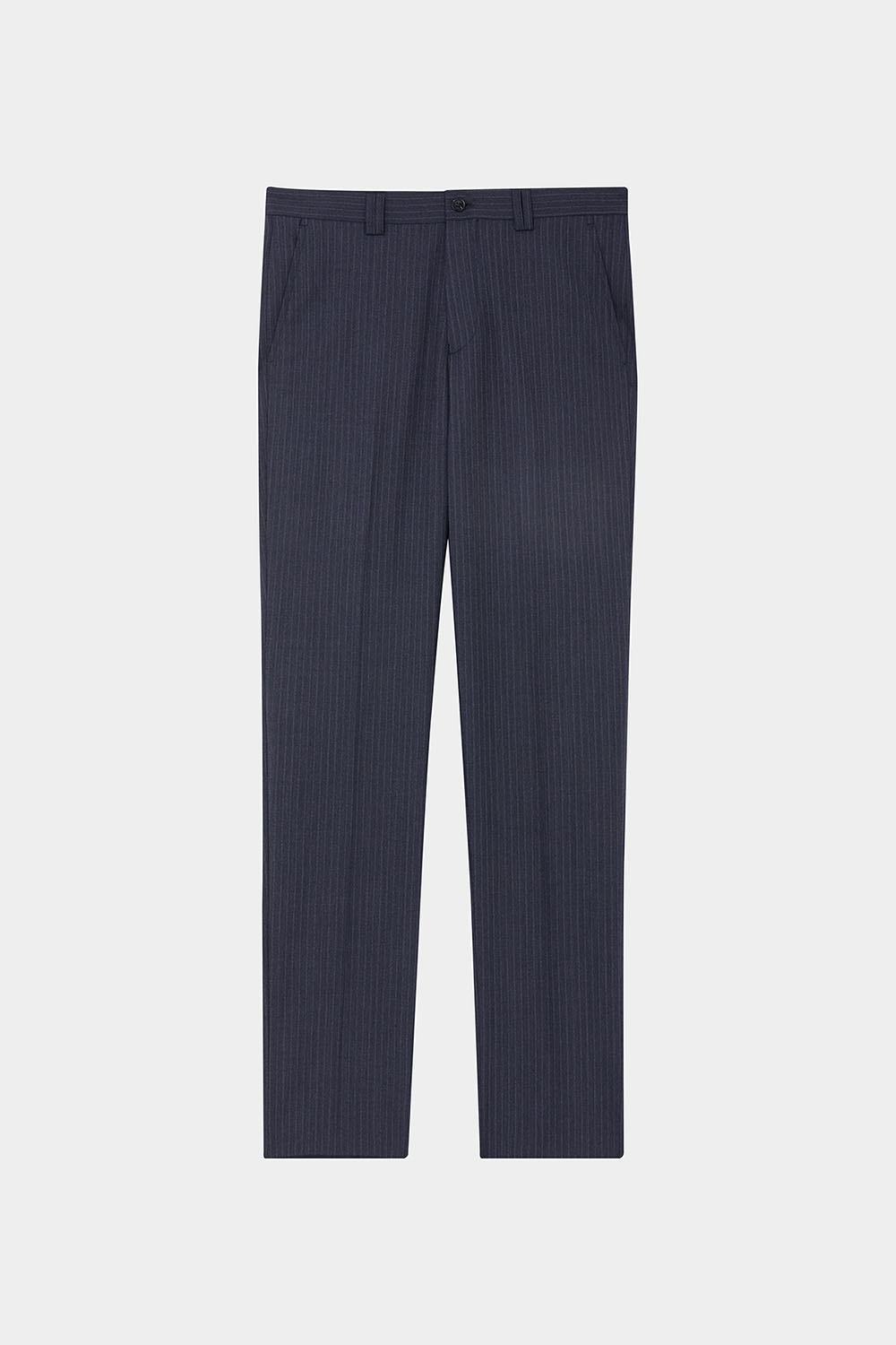 SST&C #Machine Washable Series  Charcoal Gray Striped Pattern Slim Fit Suit Trousers | 00022409005_7