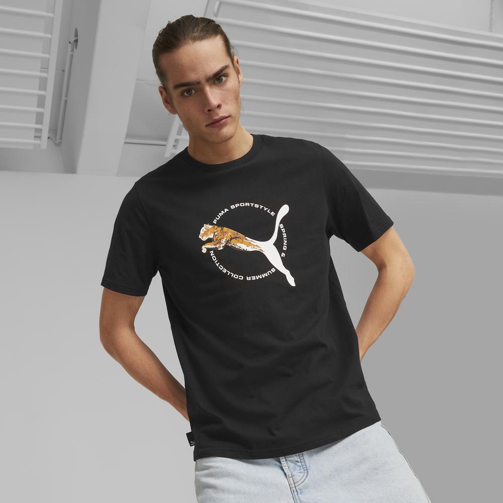 PUMA 流行系列Real Cat短袖T恤 男性_2