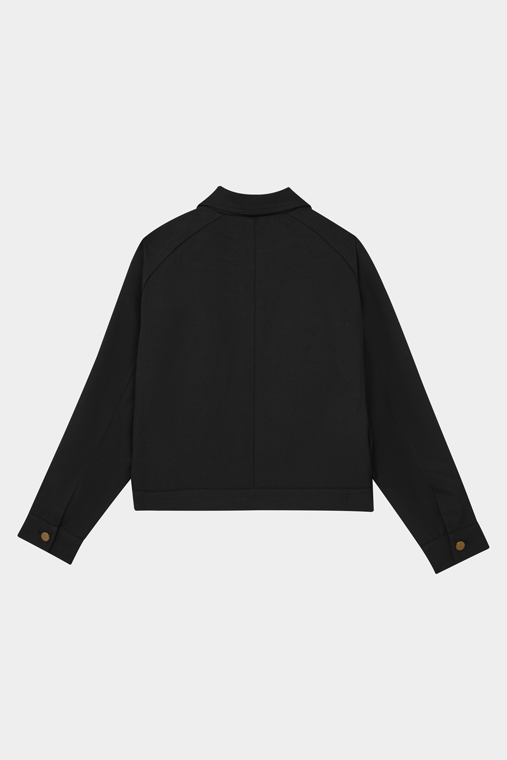 SST&C Black Lapel Short Coat | 01122409004_8