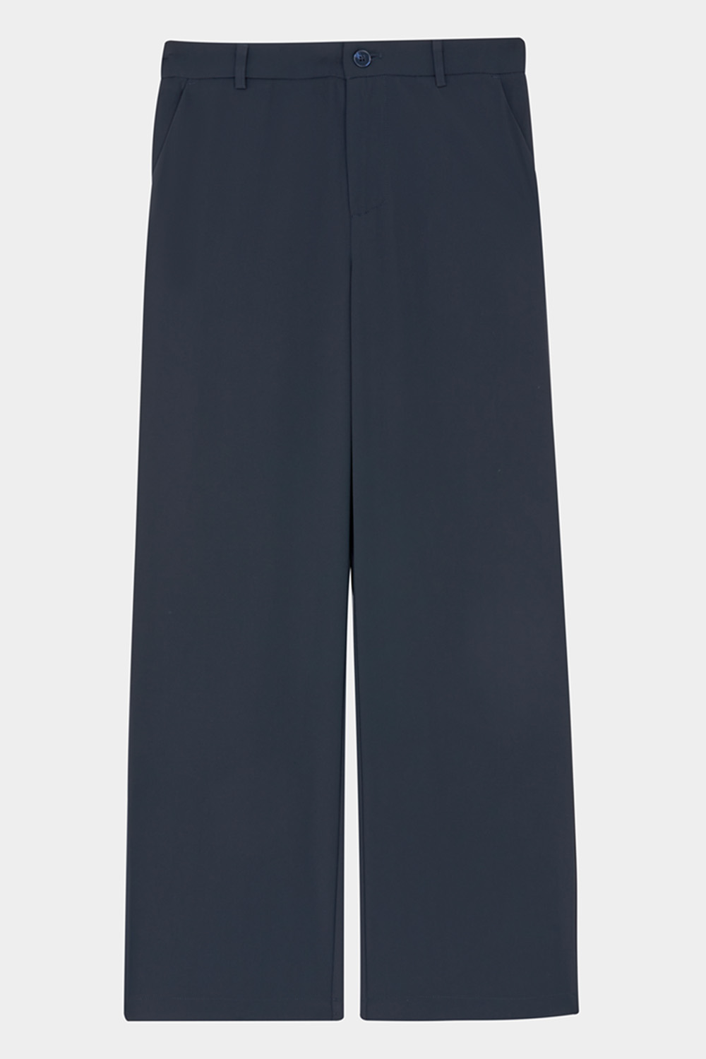 SST&C Dark Blue Elastic Band Straight Wide Trousers | 01162409001_5