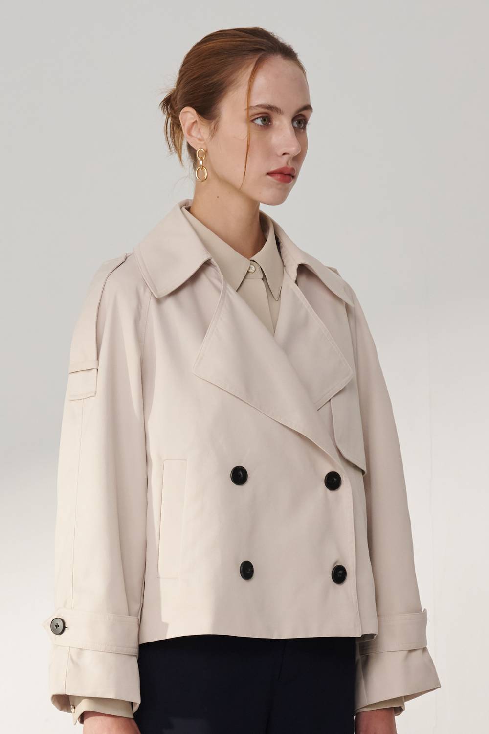 SST&C Light Khaki Short Windbreaker Jacket | 01142409001_5