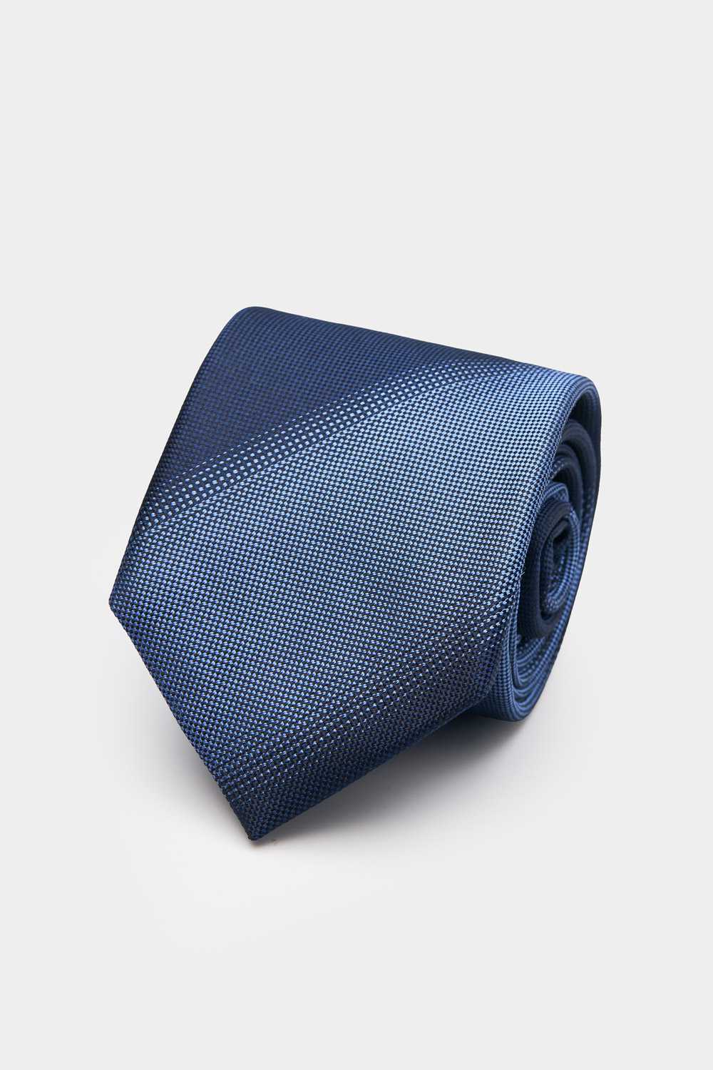 SST&C Blue Striped Pattern Narrow Tie | 00362409008_0