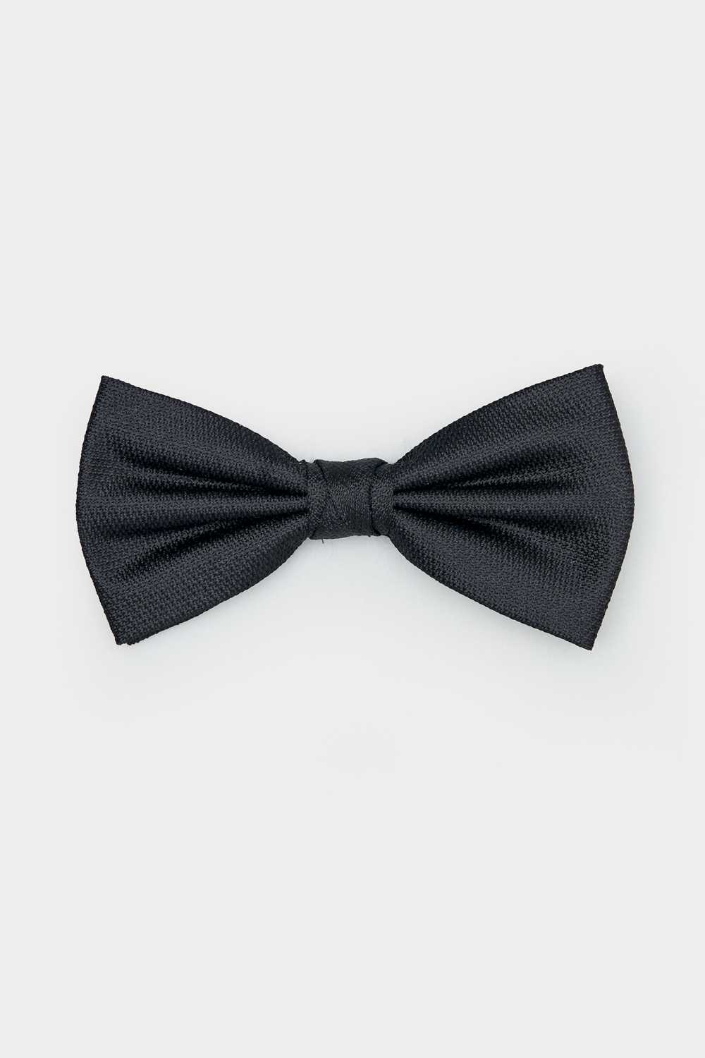SST&C Black Textured Bow Tie | 00402409004_0