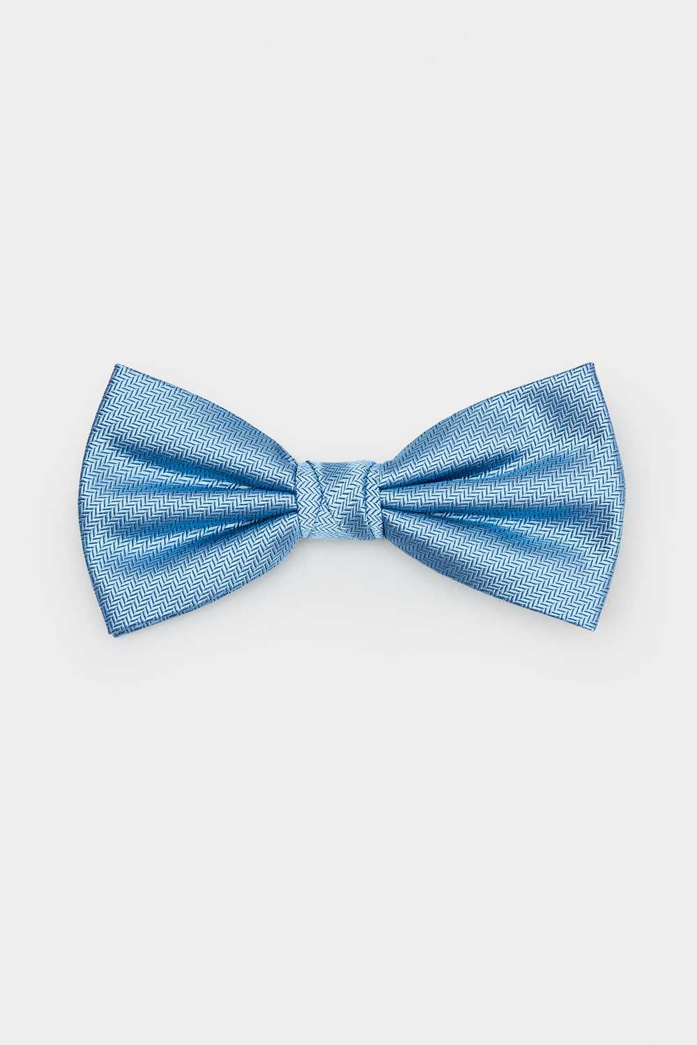SST&C Blue Herringbone Bow Tie | 00402409005_0