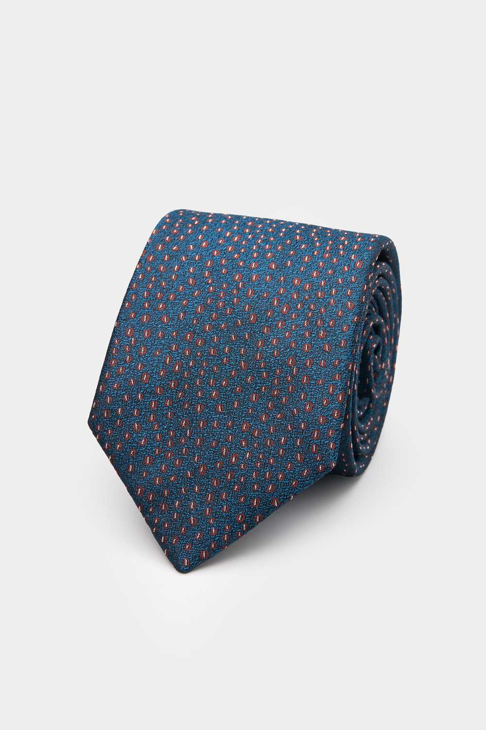 SST&C Green Polka Dot Narrow Tie | 00362409025_0