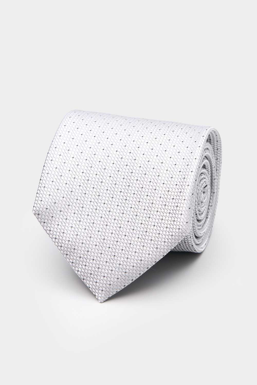 SST&C White Polka Dot Classic Tie | 00362409045_0
