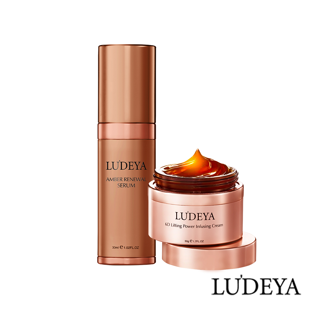 【LUDEYA】琥珀煥顏新精粹 (30ml)+超緊緻微臻琥珀霜50g_0