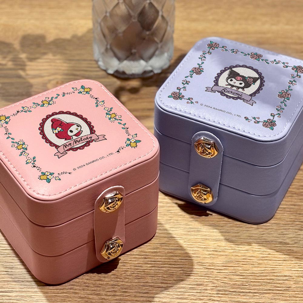 【加購】美樂蒂＆酷洛米 繁花珠寶收納盒  $650_1