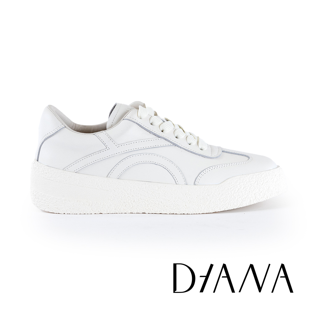 DIANA 經典撞色厚底休閒鞋 白色 #54862