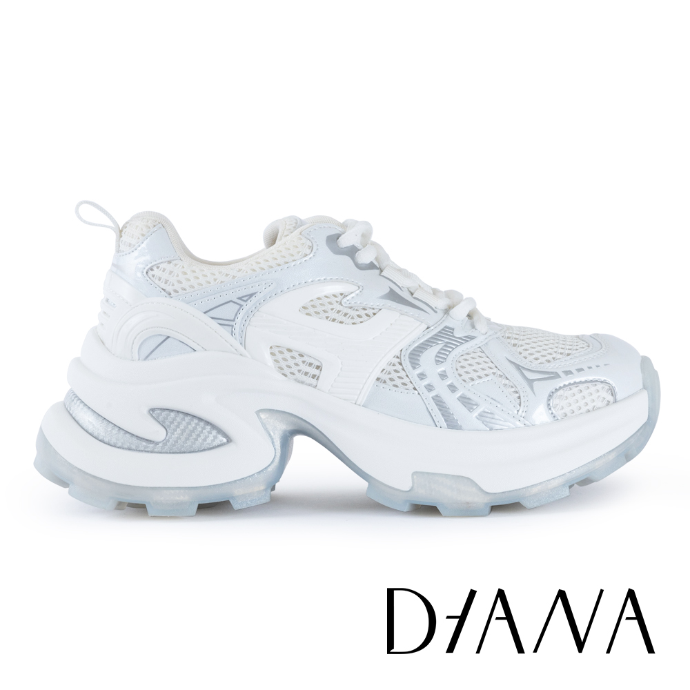 DIANA 經典百搭厚底老爹鞋 白色 #54890