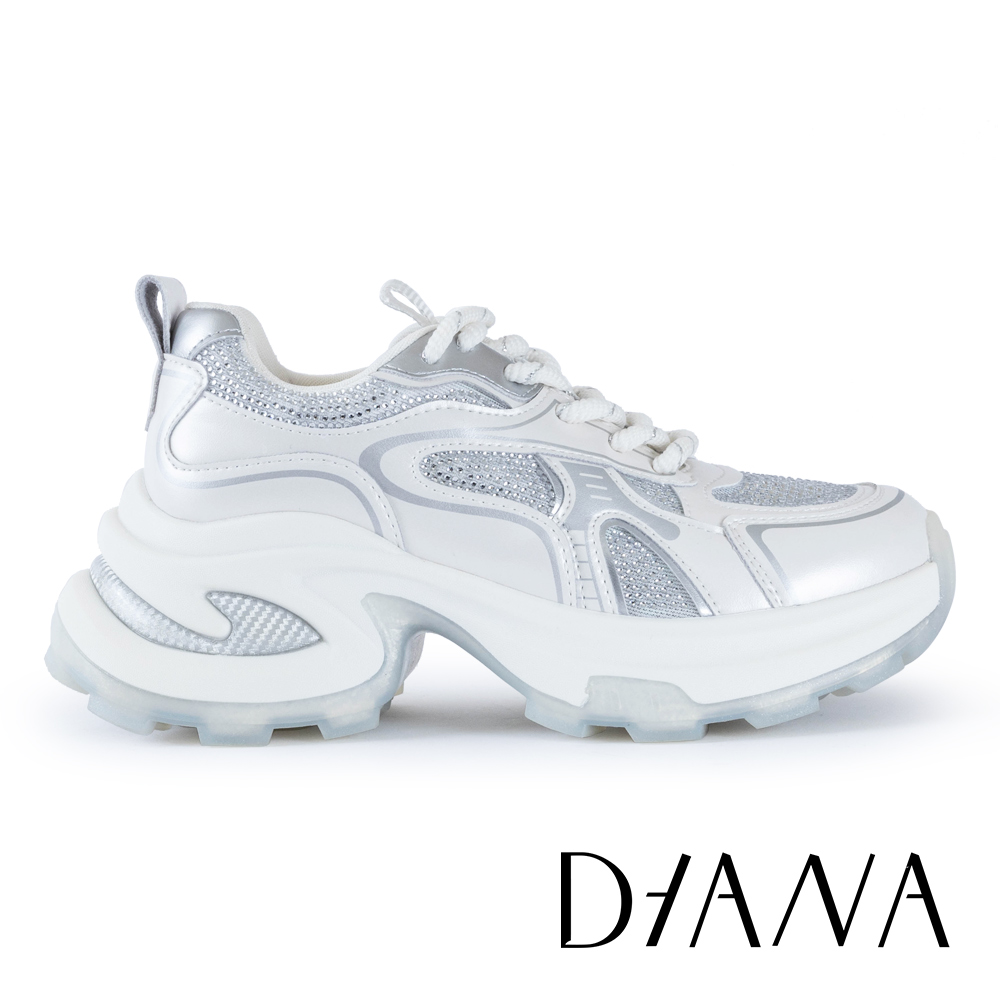 DIANA 簡約百搭厚底老爹鞋 白色 #54891