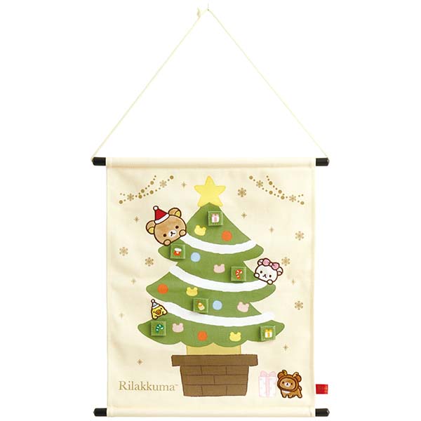 【Rilakkuma/拉拉熊】聖誕節小掛軸_0
