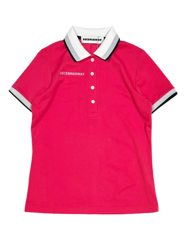 【DECEMBERMAY】Back print polo - WOMEN 2-405-0150