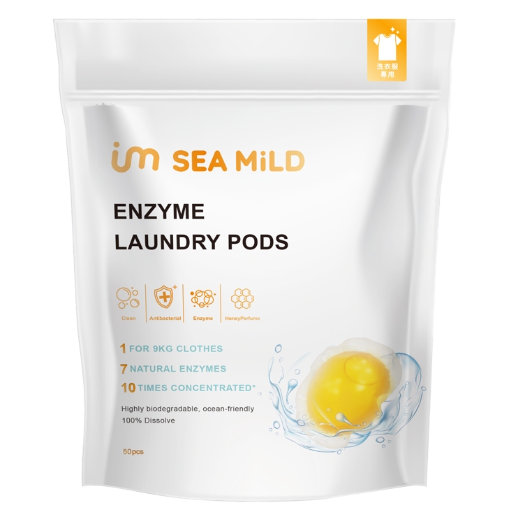 【SEA MiLD】Enzyme Laundry Pods-Honey Perfume(8g*50pcs) 酵素抗菌洗衣膠囊-蜂蜜香水_0