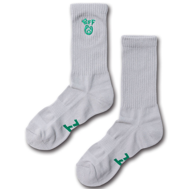 BEST FOOT FRIEND BF24019-GY SPRING SCREAM 春吶 中筒襪 小腿襪 (灰色)_2