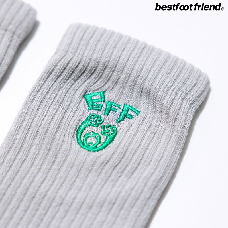BEST FOOT FRIEND BF24019-GY SPRING SCREAM 春吶 中筒襪 小腿襪 (灰色)_3