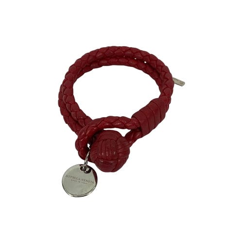 【微風信義店】BOTTEGA VENETA/手環//紅色皮革手環