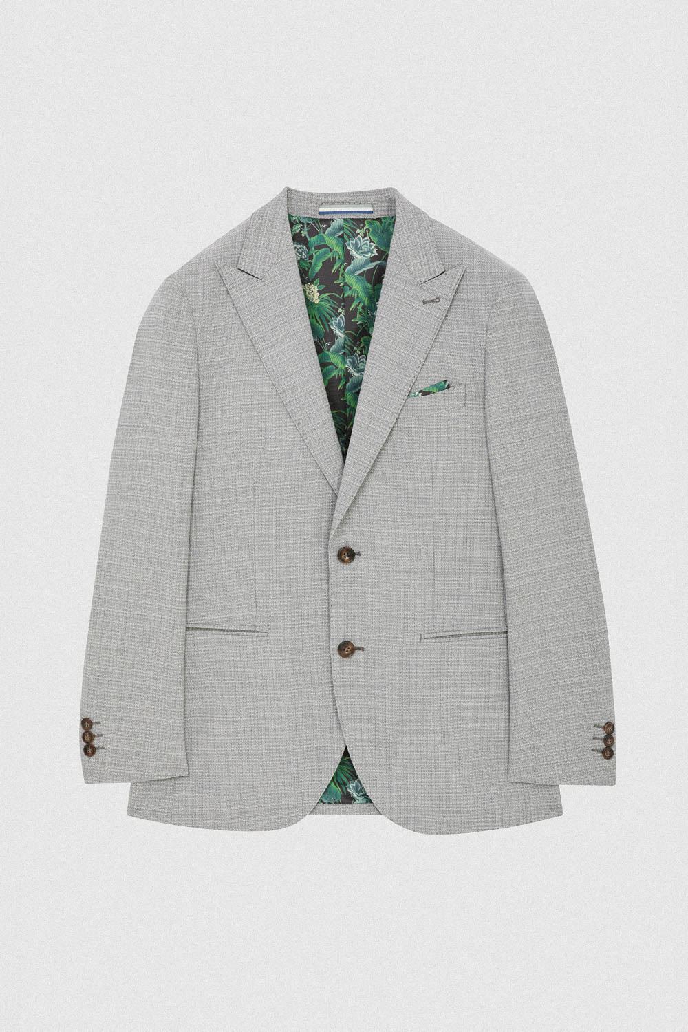 SST&C #Machine Washable Series  Gray Textured Tailor Suit Jacket | 00012409006_7