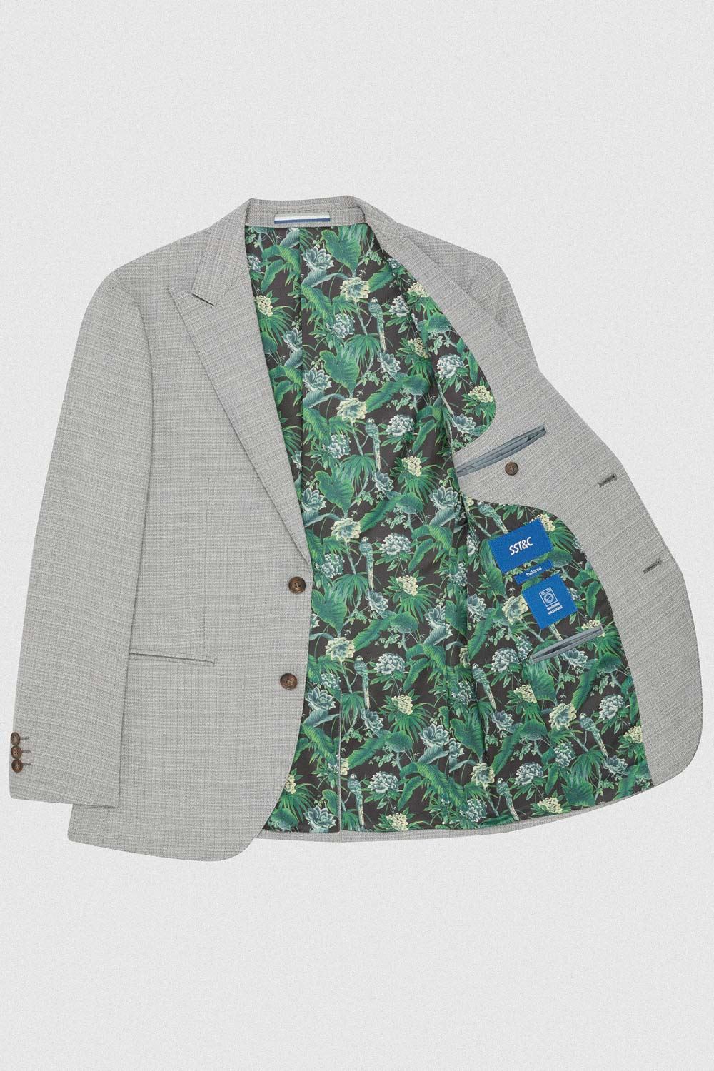 SST&C #Machine Washable Series  Gray Textured Tailor Suit Jacket | 00012409006_8