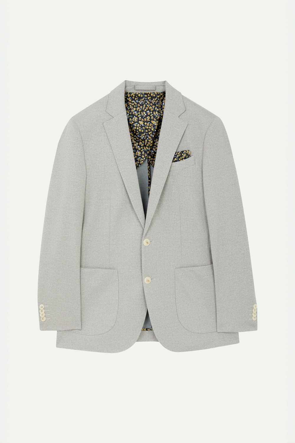 SST&C Light Khaki Twill Stretch Slim Fit Knitted Casual Suit Jacket | 00112409005_7
