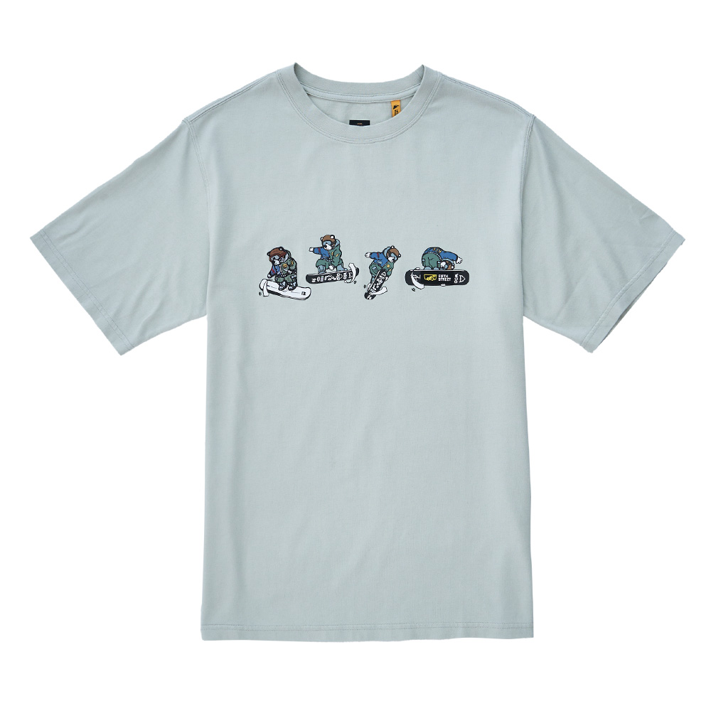 5th STREET｜男裝｜滑雪圖案短袖T恤｜灰色