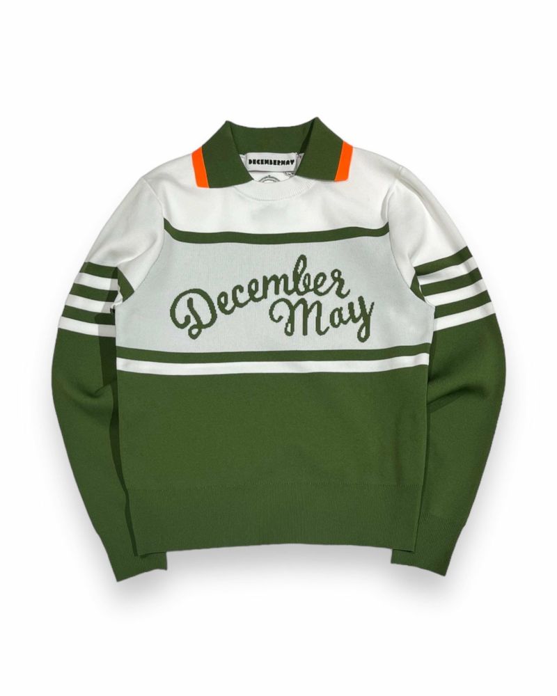 【DECEMBERMAY】Versity collar knit 1-405-1025
