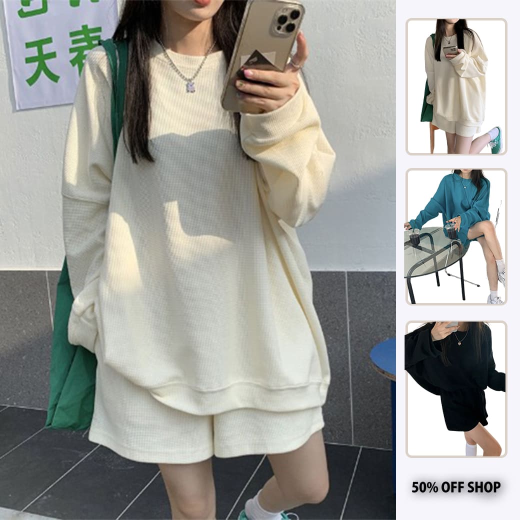 離不開的柔弱感薄款大學T_0