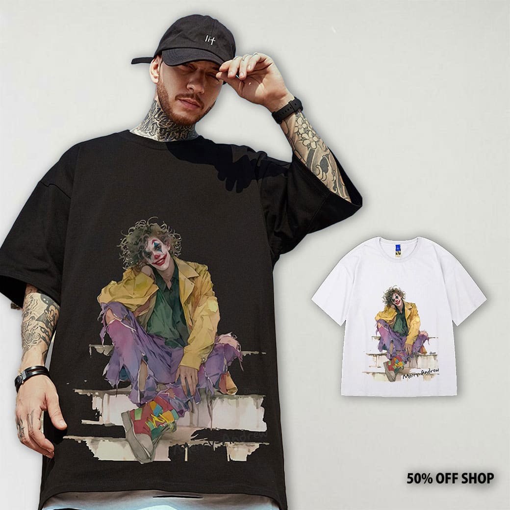 美式小丑JOKER短T AIRism科技材質 透氣 涼感 不悶熱_0