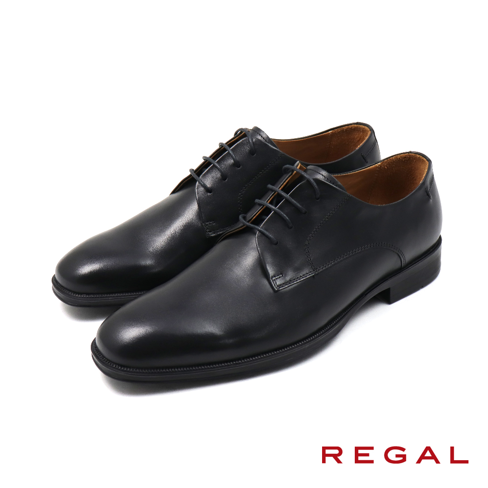 【REGAL】日本經典素面綁帶德比鞋 黑色(UC10-BL)