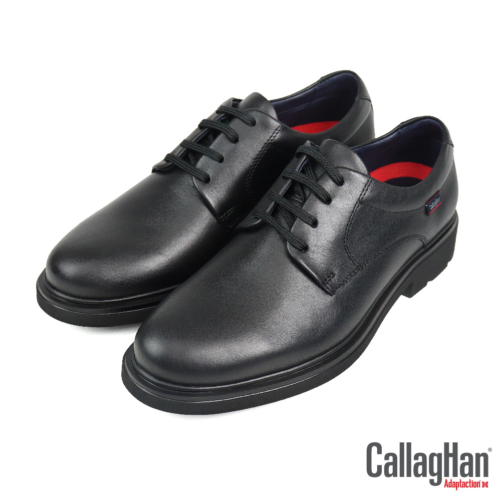 【CALLAGHAN】西班牙科技超輕柔韌厚底綁帶德比鞋 黑色(52804-BL)