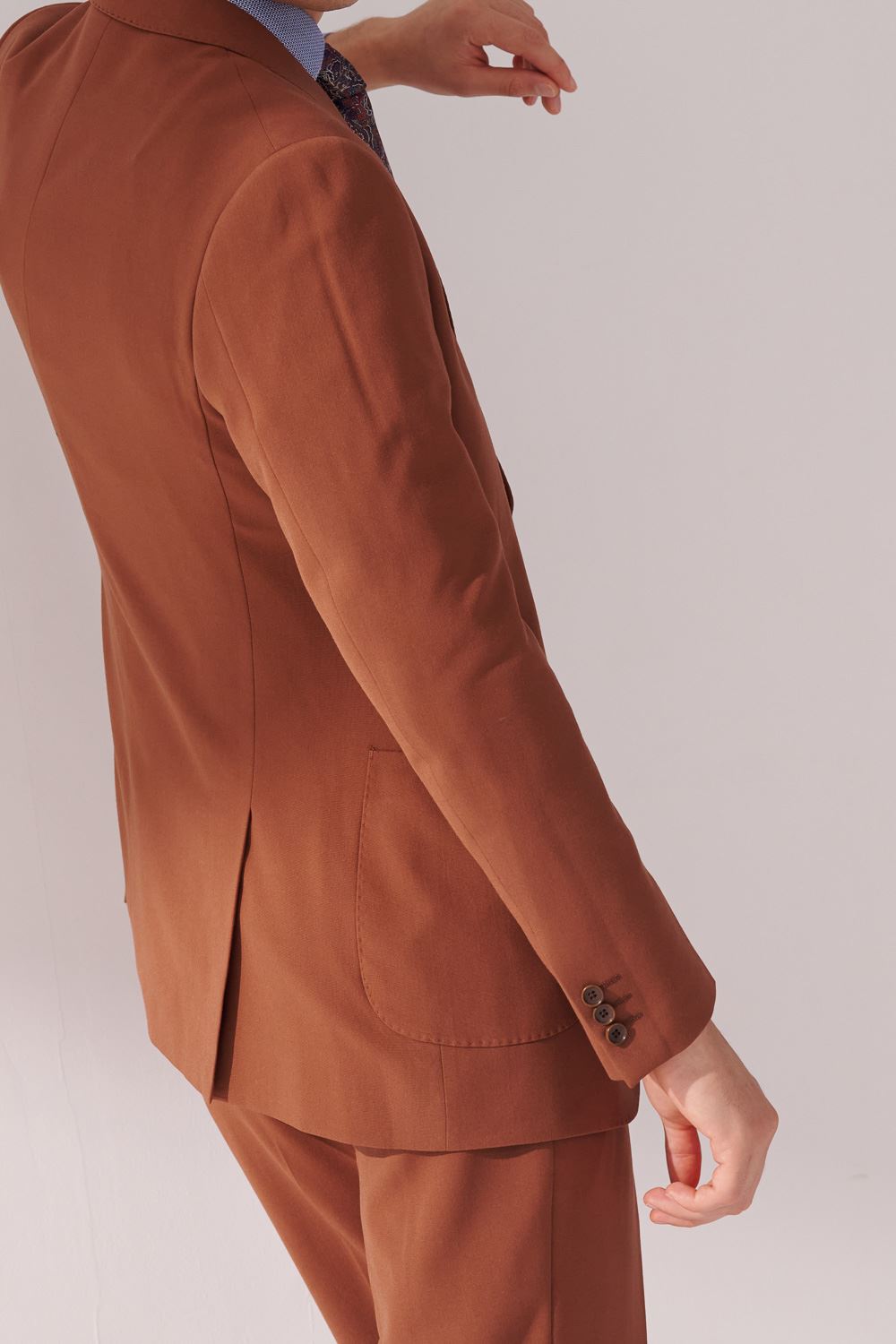 SST&C Caramel Slim Fit Suit Jacket | 00012410006_6