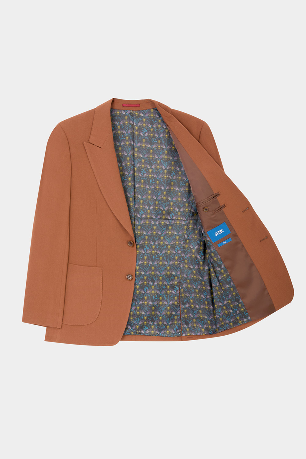 SST&C Caramel Slim Fit Suit Jacket | 00012410006_8