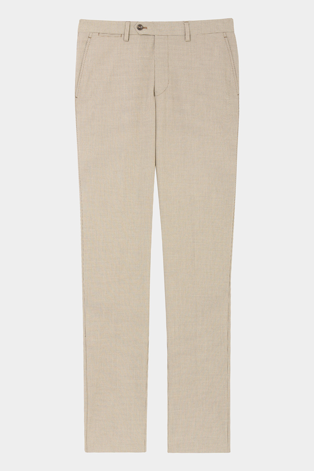 SST&C Khaki Houndstooth Tailor Suit Trousers | 00022410004_5