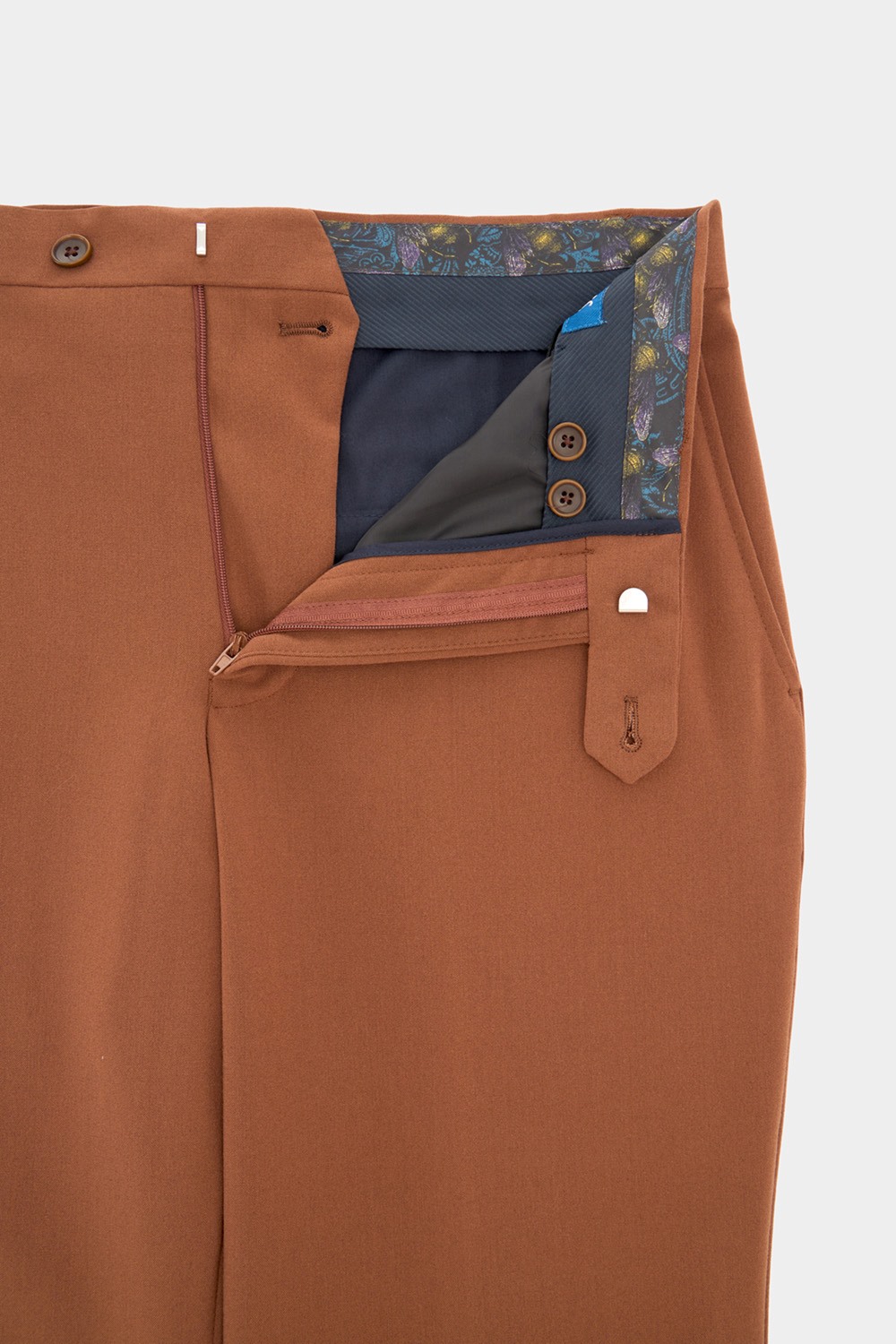 SST&C Caramel Slim Fit Suit Trousers | 00022410006_8