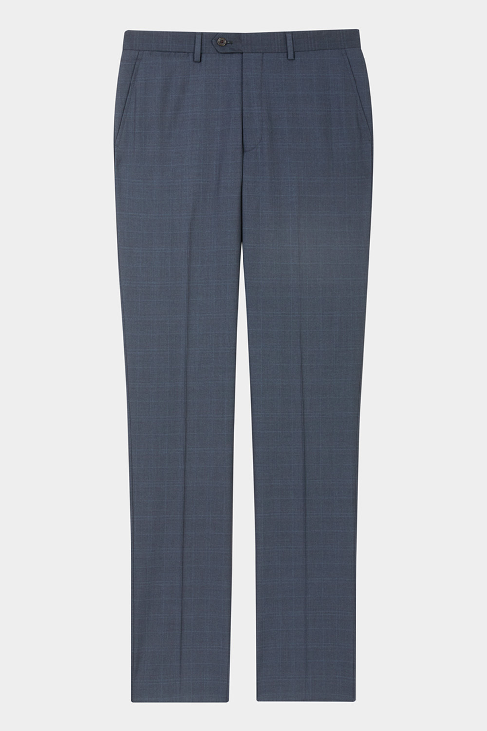 SST&C Navy Check Pattern Slim Fit Suit Trousers | 00022410009_5