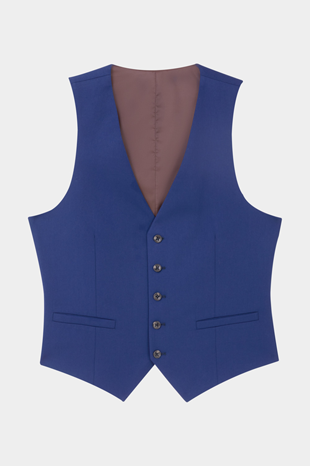 SST&C Navy Textured Slim Fit Suit Vest | 00032410005_5