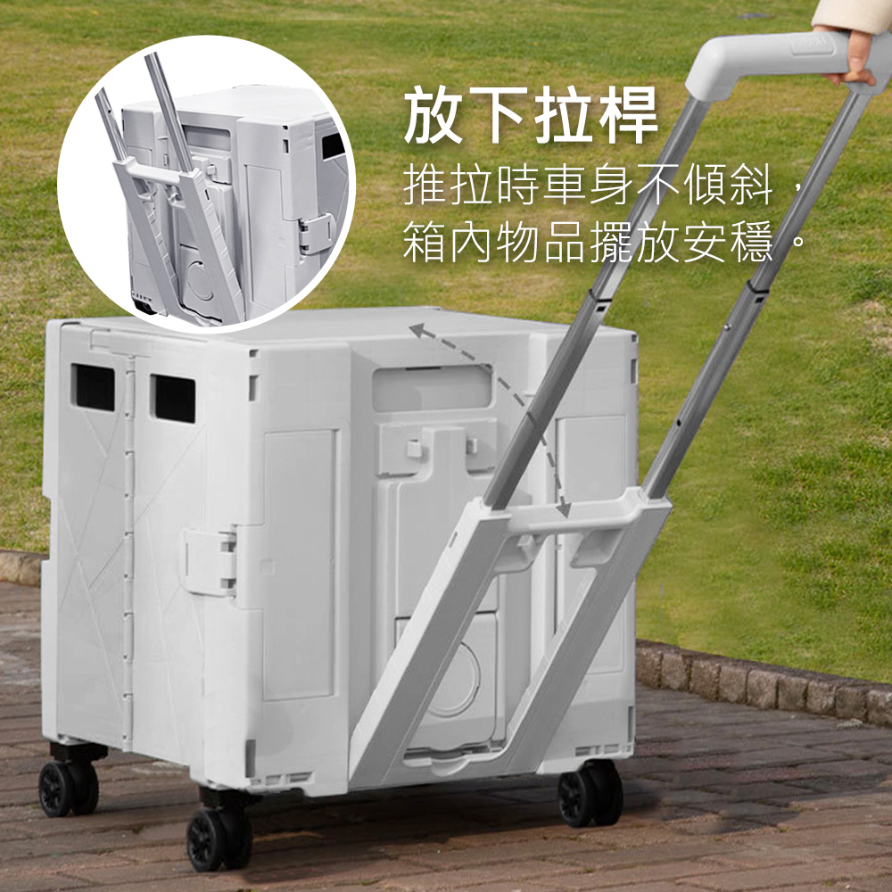 《GOLD LIFE》30L迷你款+55L 四輪款-萬能好收納購物推車（10251437）_3