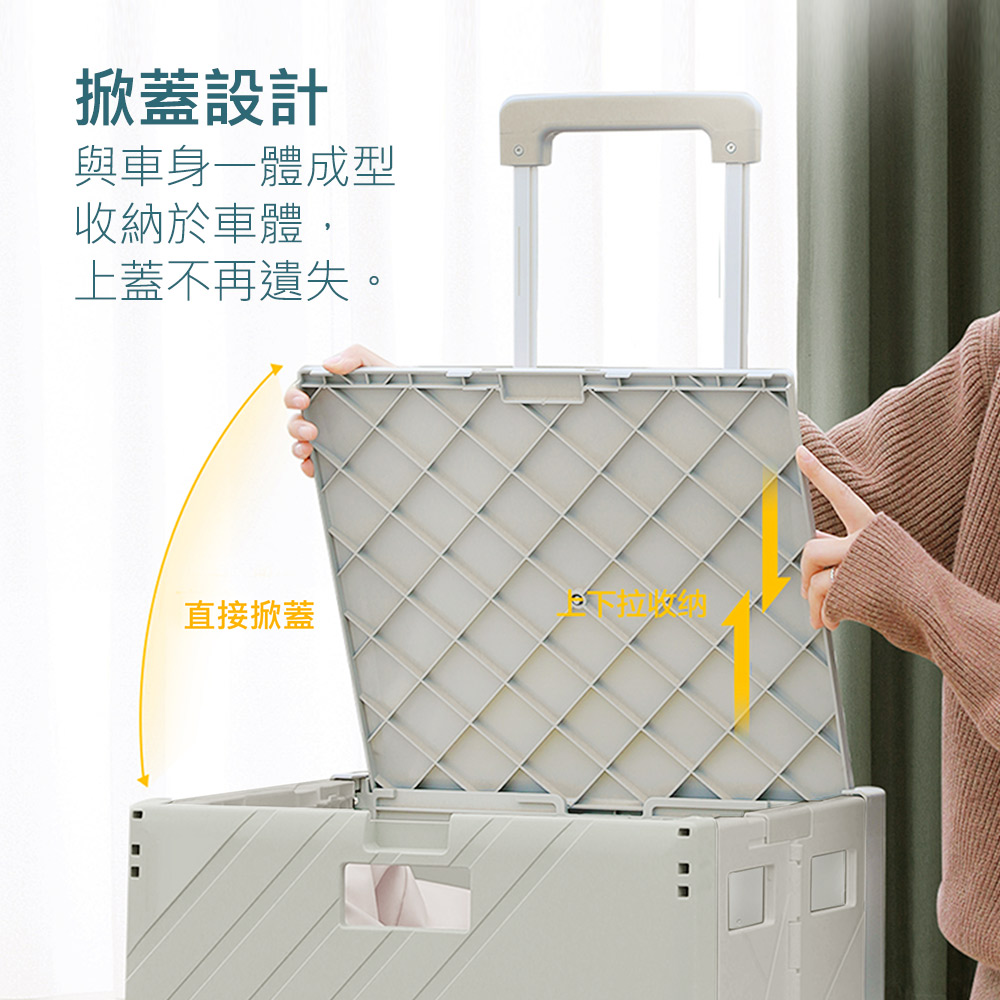 《GOLD LIFE》30L迷你款+55L 四輪款-萬能好收納購物推車（10251437）_4