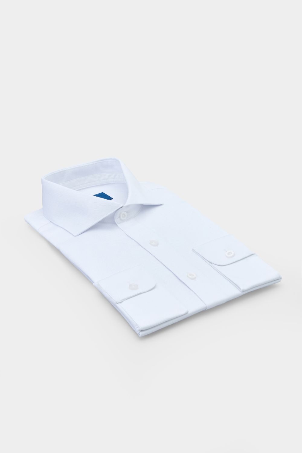 SST&C White Textured Slim-Fit Shirt | 00062410013_5