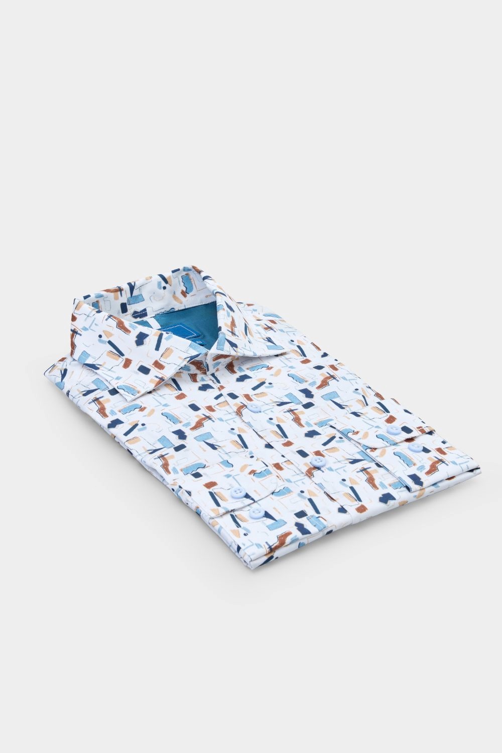 SST&C Abstract Geometric Print Standard Fit Shirt | 00062410015_5