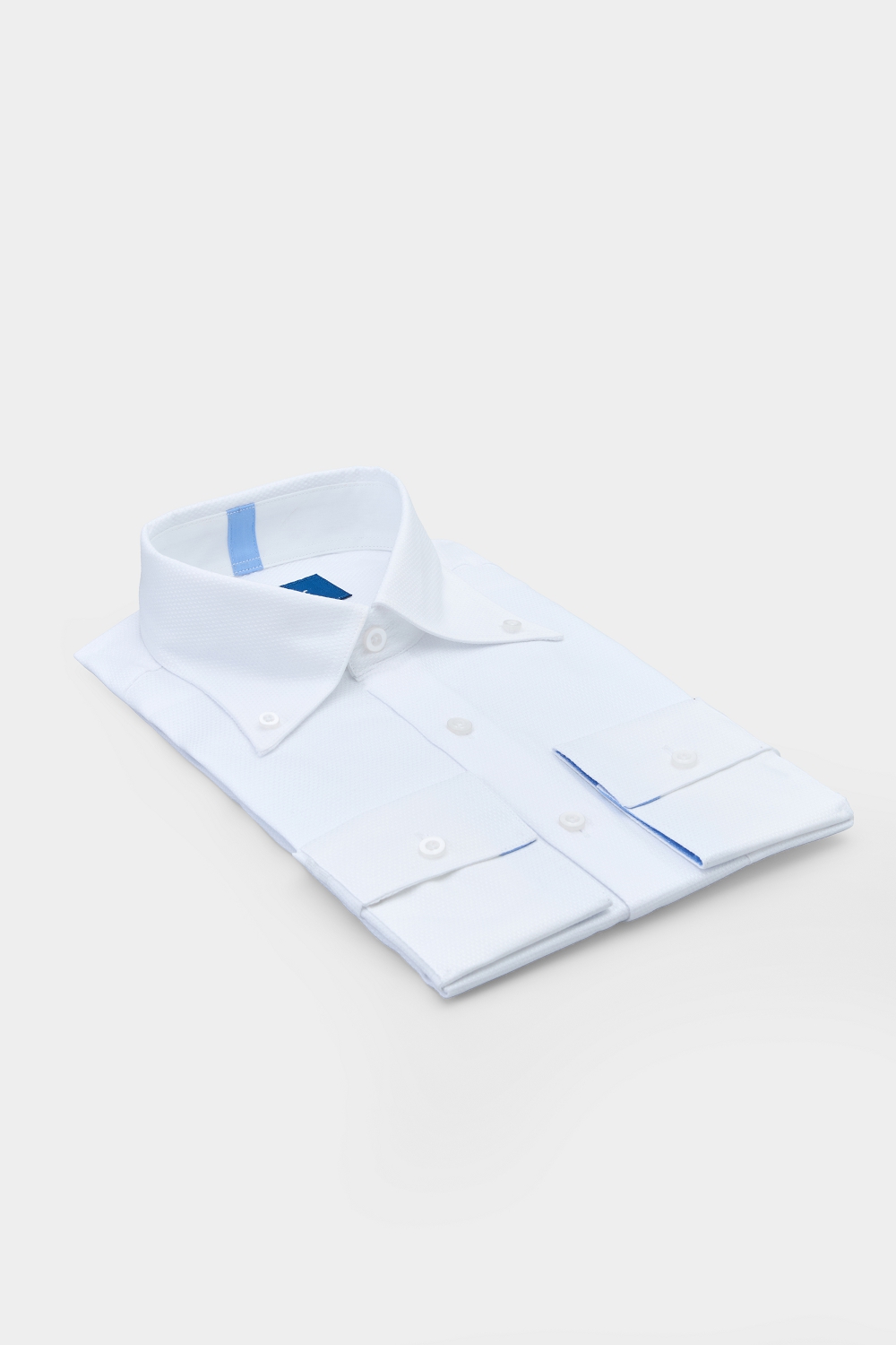 SST&C White Textured Standard Fit Shirt | 00062410020_5